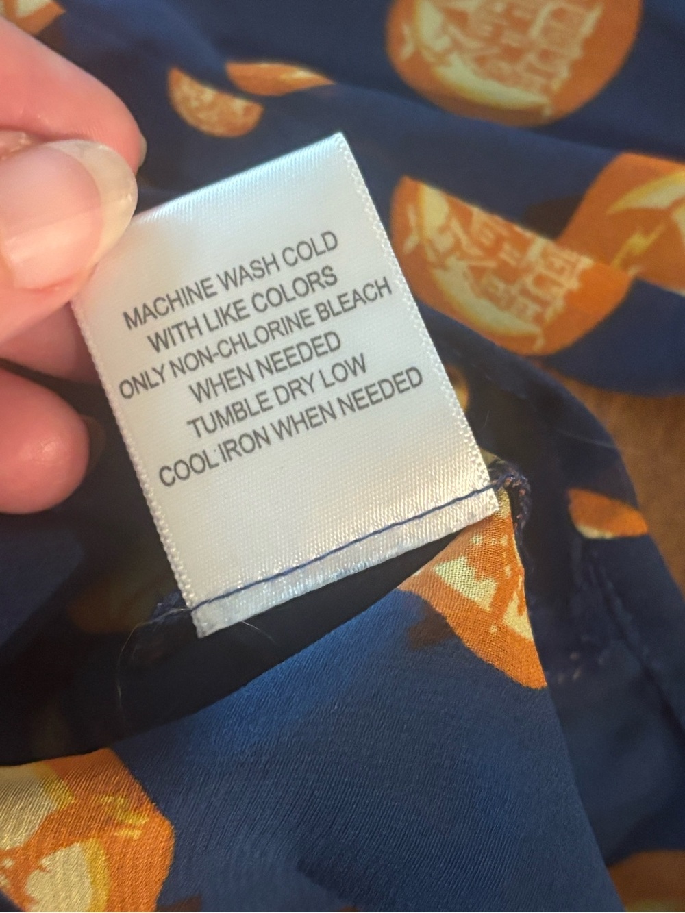 ModCloth Blue Pumpkin Halloween Blouse - Picture 5 of 6